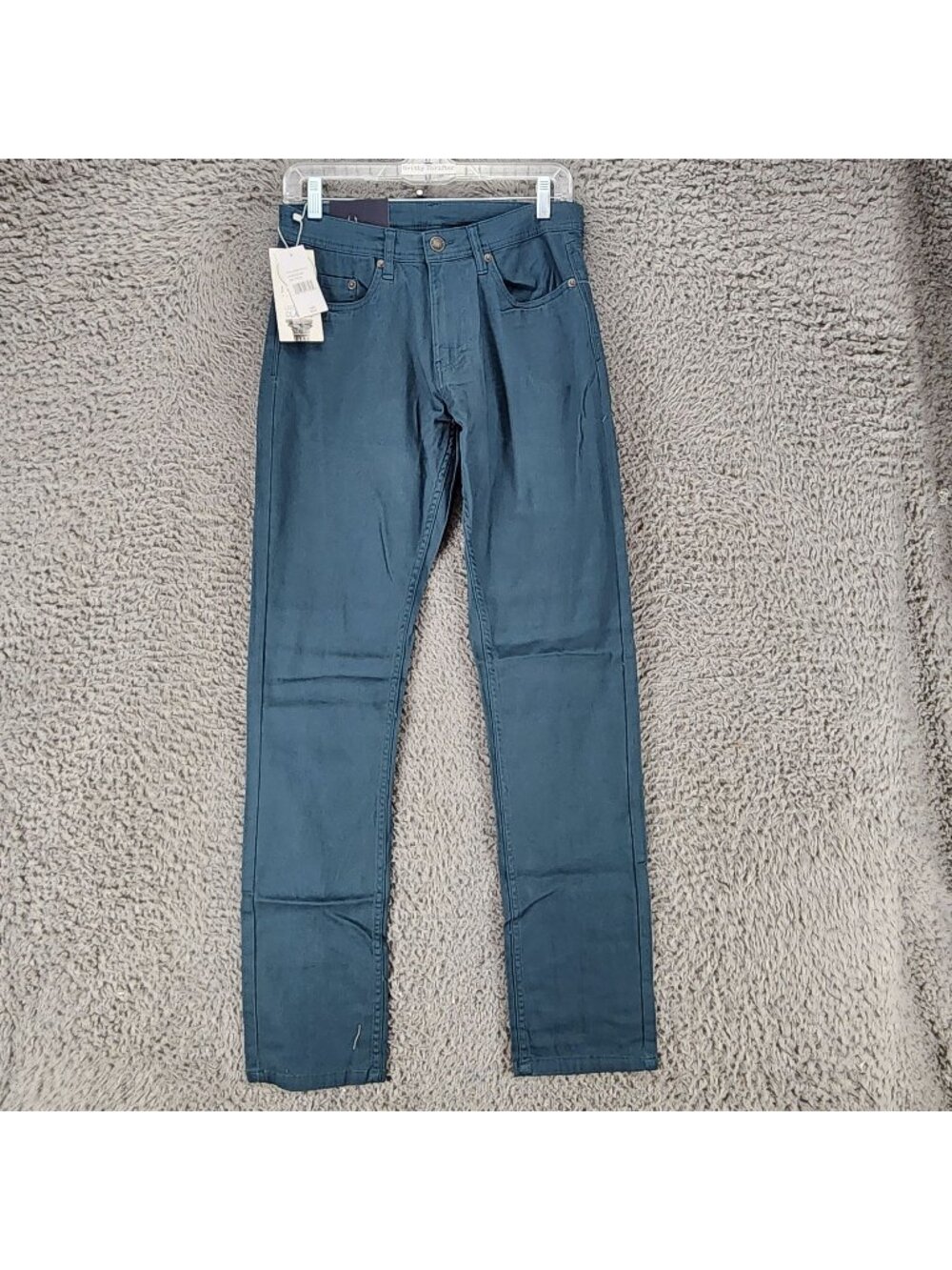 Jachs Jeans Mens 29x34 Teal Stretch Denim Slim Fit *NWT*